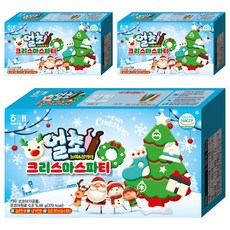 해태제과 얼초 크리스마스파티 초콜렛 만들기 세트 66g, 트레이 + 스틱 3p + 튜브 8p, 3개