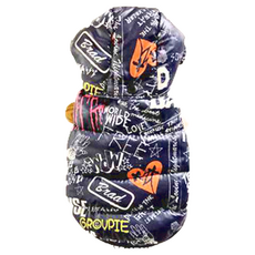 SassyDog 外套 雙面穿 寵物服飾, 塗鴉, 1件