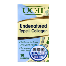 Zippets 吉沛思 UC-2 樂倍多關節保健膠囊 30顆/瓶, 維護骨骼/關節, 1罐