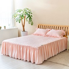 류금숙 라인 프릴 롱 침대커버