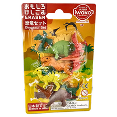 Iwako 恐龍造型橡皮擦組，日本製造, 恐龍, 1組