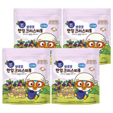 Pororo 淘氣小企鵝 一口捲心酥 藍莓口味, 60g, 4包