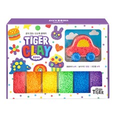 MY LITTLE TIGER 泡泡黏土 6入 + 遊戲卡 12入 + 造型模具 6入 套組, 三星出版公司, 1套, 混合顏色