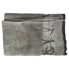SUN YEAH 加厚高級竹炭緹花浴巾 棉98% 竹炭紗2%, 灰色, 1條