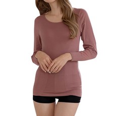 巧奇 回熱衣 女長袖石墨烯上衣, FREE, 珊瑚粉色