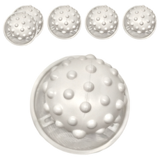 米諾諾 洗衣機過濾毛絮漂浮球 155106 直徑 9.5 x 17.5cm, 白色, 6個