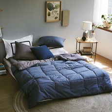 comet 柔軟雙面薄被, 藍色, 1入