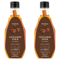 몽크슈 프리미엄 시나몬시럽 with 알룰로스, 530ml, 2개