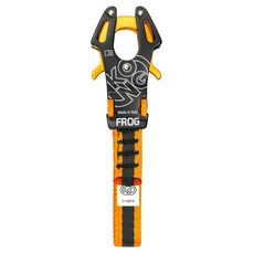 KONG 攀岩輕量化快扣 FROG 鋁合金材質 強度23kN 重量75g, 120mm, 橘黑色, 1個