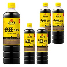 송표 프라임 양조간장, 900ml, 5개