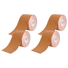 Flowers 花芊 膚色肌內效貼布 肌肉運動防護 運動舒緩貼紮 運動防護配件, 4捲, 1入