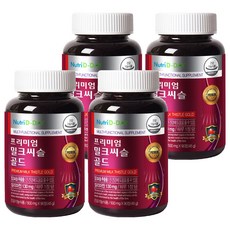 뉴트리디데이 프리미엄 밀크씨슬 골드, 90정, 4개