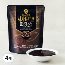 사자표 거장 짜장소스, 250g, 4개