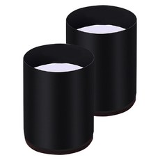 簡約家具腳墊 圓形 2入組 60 x 100 mm, 黑色, 2個