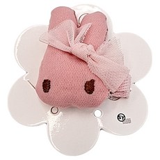 SY 童 造型壓夾 安全舒適 寶貝時尚配件, 兔子粉紅, 1入