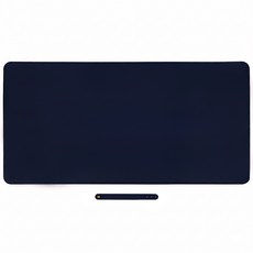 쿠말 가죽 대형 책상 보호 데스크 매트, 딥네이비