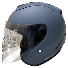 普通型露臉式機車防護頭盔 R3-A6 含一層護目鏡, 消光閃藍色