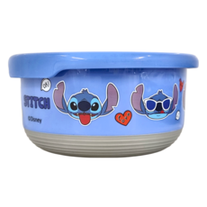 StitcH 史迪奇 不銹鋼圓形保鮮餐碗 含蓋, 14.8x14.8x7.3cm, 容量約700ml, 1組