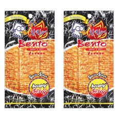 Bento 辣魷魚魷魚絲零食, 2個, 60g