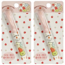 Sumikkogurashi 角落生物 小夥伴圓型筆式剪刀, 甜點, 2支