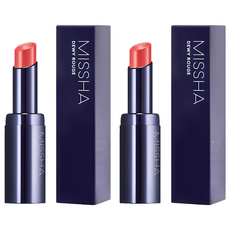 미샤 듀이 루즈 립스틱, 2개, 돌리코랄