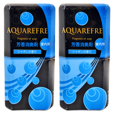 Lion Chemical 獅子化學 AQUAREFRE 清新皂香 廁所室內用 消臭劑, 400ml, 日本產, U型濾紙, 2罐