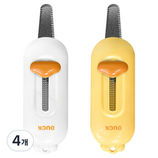 World Clean 磁吸自動鎖定鴨子開箱刀, 4個, 隨機出貨