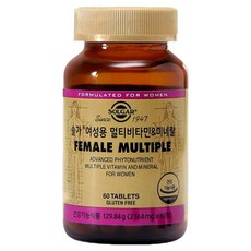 솔가 여성용 멀티비타민 & 미네랄, 60정, 1개