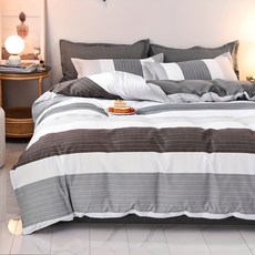 Annette MIT 舒柔棉 薄床包組, 薄床包 + 薄枕套, 單人加大, 慢時光