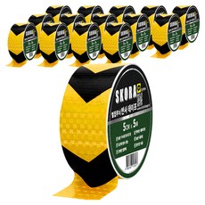 Skora 高亮度反光膠帶, 15個, 黃色 黑色