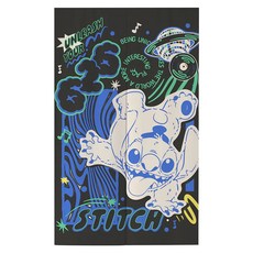 迪士尼史迪奇長門簾(酷黑史迪奇) 85x140cm, 黑