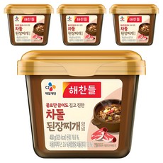 CJ Haechandle 只用水煮也會濃郁的牛胸肉大醬湯調味料, 450g, 4個