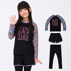 아쿠아티카 아동용 only one 래쉬가드 + 워터레깅스 + 반바지 세트 AQA325
