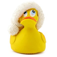 LANCO 산타덕 라텍스 강아지 장난감, 혼합 색상, 1개