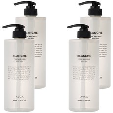 아브카 퓨어 앤 마일드 바디워시 블랑쉬, 800ml, 4개