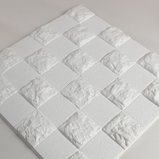 裝飾性泡沫瓷磚 29 x 29cm CT-02 30 張, 白色, 1個