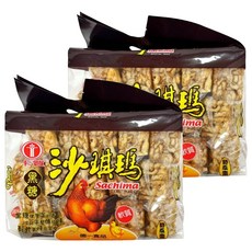 卡賀 沙琪瑪 黑糖 奶蛋素, 鬆軟美味, 無防腐劑, 無人工色素, 500g, 2袋