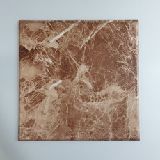 Ggumi 自黏式大理石泡棉壁貼 28 x 28 cm, 真實棕, 40個