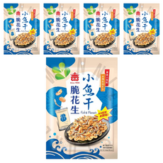 義美 小魚干脆花生, 84g, 5袋