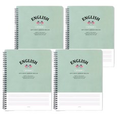 misoro 3000 英語線圈筆記本 2403, 4本, 顏色隨機