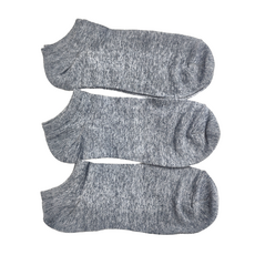 AREX SPORT AS-S001 健康舒適嚴選超細針200針休閒船襪 3雙 灰色