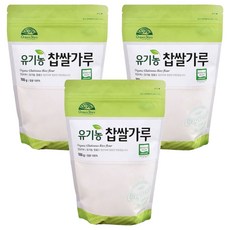 OrganicStory 유기농 찹쌀가루, 500g, 3개