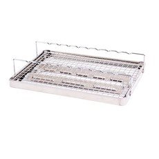 GIRAFFE 支撐架模組烤盤 銀色 L, 345 x 250 x 22 mm, 1個