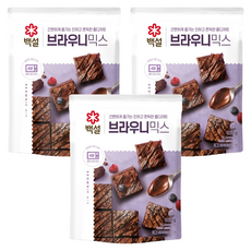 백설 브라우니믹스, 320g, 3개