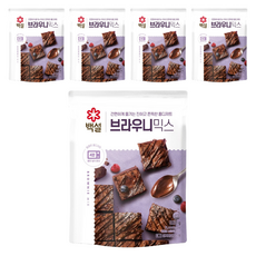 백설 브라우니믹스, 320g, 5개