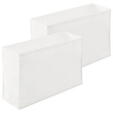 MUJI 無印良品 不織布分隔袋 可調整高度 2入, 白色, 1組