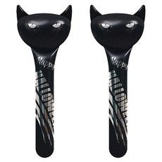 泰坦萬聖節活動氣球棒道具 黑貓 46 x 20 cm, 混合顏色, 2個