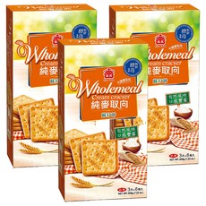 義美 純麥取向蘇打餅乾, 205g, 3盒