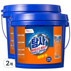 Tamsaa Power Wash小蘇打強力淨垢洗衣粉 一般/滾筒洗衣機兼用, 4kg, 2桶