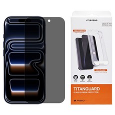 JTLEGEND Titanguard螢幕保護貼 贈快貼板, 防窺, 1個
